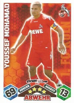 Sticker Youssef Mohamad - German Football Bundesliga 2010-2011. Match Attax n. 148 - Topps