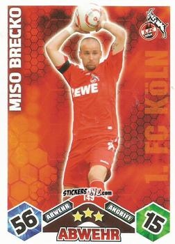 Cromo Miso Brecko - German Football Bundesliga 2010-2011. Match Attax n. 149 - Topps