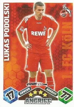 Figurina Lukas Podolski - German Football Bundesliga 2010-2011. Match Attax n. 159 - Topps
