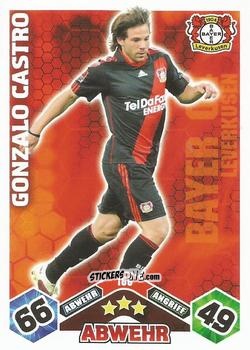 Sticker Gonzalo Castro - German Football Bundesliga 2010-2011. Match Attax n. 166 - Topps