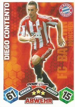 Figurina Diego Contento - German Football Bundesliga 2010-2011. Match Attax n. 222 - Topps