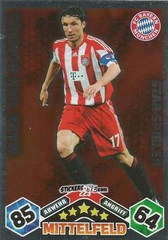 Sticker Mark van Bommel - German Football Bundesliga 2010-2011. Match Attax n. 223 - Topps