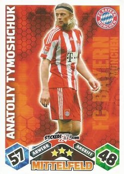 Figurina Anatoliy Tymoshchuk - German Football Bundesliga 2010-2011. Match Attax n. 224 - Topps