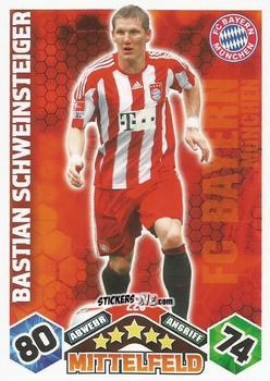 Cromo Bastian Schweinsteiger - German Football Bundesliga 2010-2011. Match Attax n. 226 - Topps