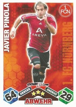 Cromo Javier Pinola - German Football Bundesliga 2010-2011. Match Attax n. 237 - Topps