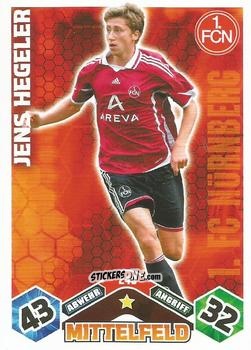 Cromo Jens Hegeler - German Football Bundesliga 2010-2011. Match Attax n. 240 - Topps