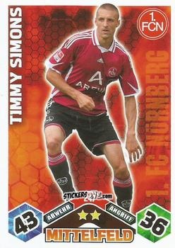 Figurina Timmy Simons - German Football Bundesliga 2010-2011. Match Attax n. 247 - Topps