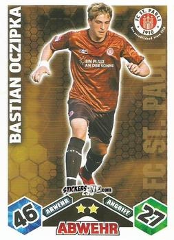 Cromo Bastian Oczipka - German Football Bundesliga 2010-2011. Match Attax n. 259 - Topps