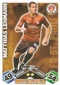 Cromo Matthias Lehmann - German Football Bundesliga 2010-2011. Match Attax n. 261 - Topps
