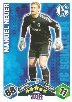Cromo Manuel Neuer - German Football Bundesliga 2010-2011. Match Attax n. 271 - Topps