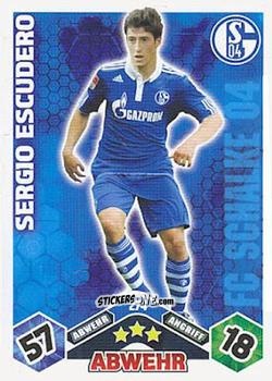 Sticker Sergio Escudero - German Football Bundesliga 2010-2011. Match Attax n. 274 - Topps