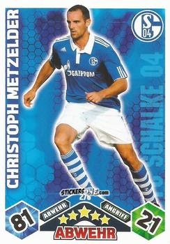 Sticker Christoph Metzelder - German Football Bundesliga 2010-2011. Match Attax n. 276 - Topps