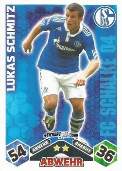 Sticker Lukas Schmitz - German Football Bundesliga 2010-2011. Match Attax n. 277 - Topps