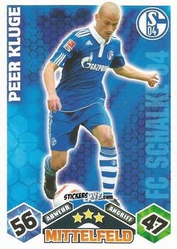 Sticker Peer Kluge - German Football Bundesliga 2010-2011. Match Attax n. 279 - Topps