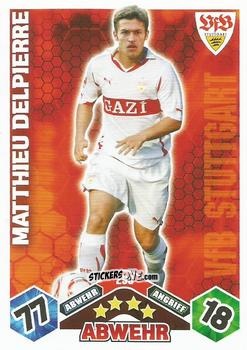 Cromo Matthieu Delpierre - German Football Bundesliga 2010-2011. Match Attax n. 290 - Topps