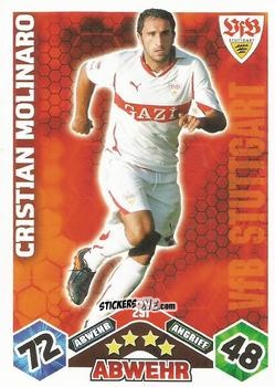 Cromo Cristian Molinaro - German Football Bundesliga 2010-2011. Match Attax n. 291 - Topps