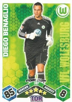 Cromo Diego Benaglio - German Football Bundesliga 2010-2011. Match Attax n. 307 - Topps