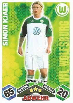 Figurina Simon Kjaer - German Football Bundesliga 2010-2011. Match Attax n. 314 - Topps