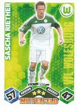 Figurina Sascha Riether - German Football Bundesliga 2010-2011. Match Attax n. 316 - Topps