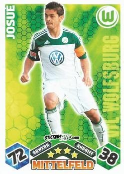 Sticker Josué - German Football Bundesliga 2010-2011. Match Attax n. 318 - Topps