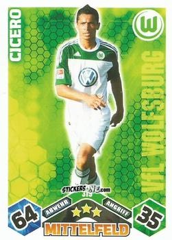 Figurina Cicero - German Football Bundesliga 2010-2011. Match Attax n. 319 - Topps