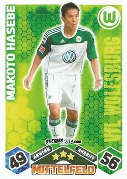 Figurina Makoto Hasebe - German Football Bundesliga 2010-2011. Match Attax n. 320 - Topps