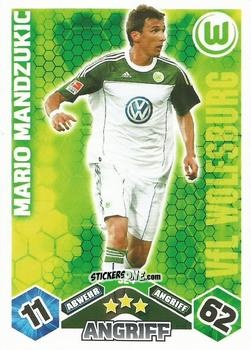 Figurina Mario Mandzukic - German Football Bundesliga 2010-2011. Match Attax n. 324 - Topps