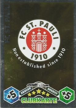 Cromo FC St. Pauli - German Football Bundesliga 2010-2011. Match Attax n. 339 - Topps