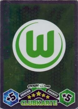 Cromo VfL Wolfsburg - German Football Bundesliga 2010-2011. Match Attax n. 342 - Topps