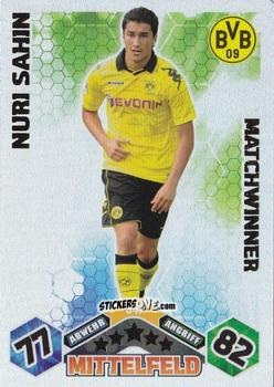 Sticker Nuri Sahin - German Football Bundesliga 2010-2011. Match Attax n. 347 - Topps