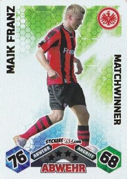 Sticker Maik Franz - German Football Bundesliga 2010-2011. Match Attax n. 349 - Topps