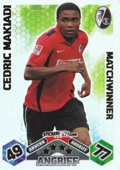Cromo Cedrick Makiadi - German Football Bundesliga 2010-2011. Match Attax n. 353 - Topps