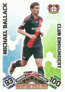 Sticker Michael Ballack - German Football Bundesliga 2010-2011. Match Attax n. 371 - Topps