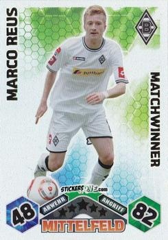 Sticker Marco Reus - German Football Bundesliga 2010-2011. Match Attax n. 376 - Topps
