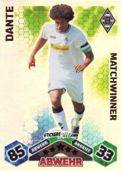Sticker Dante - German Football Bundesliga 2010-2011. Match Attax n. 378 - Topps