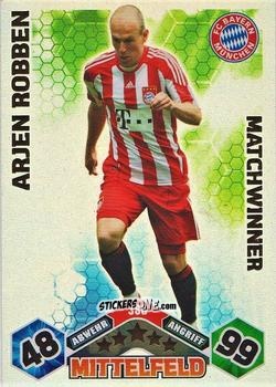 Figurina Arjen Robben - German Football Bundesliga 2010-2011. Match Attax n. 380 - Topps