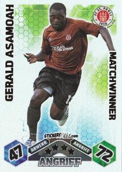 Sticker Gerald Asamoah - German Football Bundesliga 2010-2011. Match Attax n. 386 - Topps