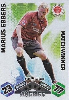Figurina Marius Ebbers - German Football Bundesliga 2010-2011. Match Attax n. 387 - Topps