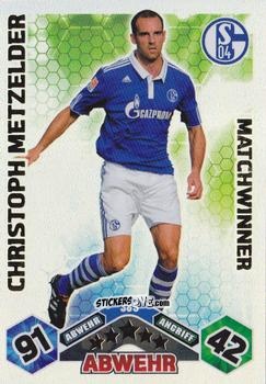 Sticker Christoph Metzelder - German Football Bundesliga 2010-2011. Match Attax n. 389 - Topps