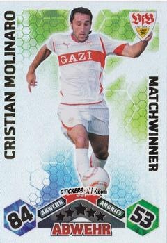 Cromo Cristian Molinaro - German Football Bundesliga 2010-2011. Match Attax n. 391 - Topps