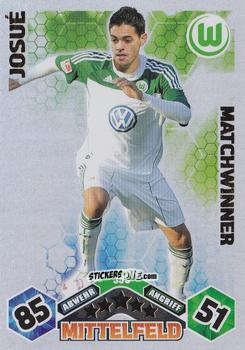 Sticker Josué - German Football Bundesliga 2010-2011. Match Attax n. 395 - Topps