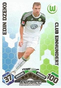 Figurina Edin Dzeko - German Football Bundesliga 2010-2011. Match Attax n. 396 - Topps