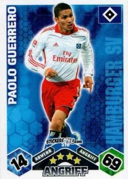 Sticker Paolo Guerrero - German Football Bundesliga 2010-2011. Match Attax n. S10 - Topps