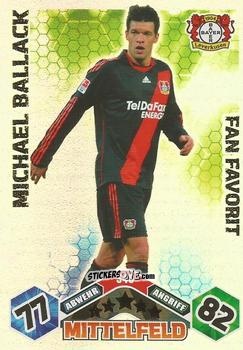 Sticker Michael Ballack - German Football Bundesliga 2010-2011. Match Attax n. S46 - Topps
