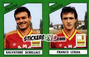 Figurina Salvatore Schillaci / Franco Lerda - Calciatori 1987-1988 n. 411 - Panini