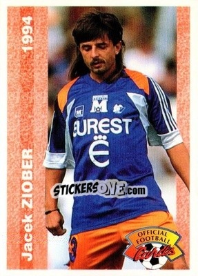 Figurina Jacek Ziober - U.N.F.P. Football Cards 1993-1994 n. 199 - Panini