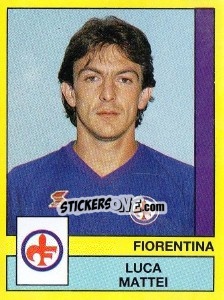 Cromo Luca Mattei - Calciatori 1988-1989 n. 109 - Panini