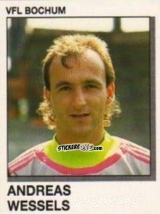 Sticker Adreas Wessels - German Football Bundesliga 1991-1992 n. 3 - Panini