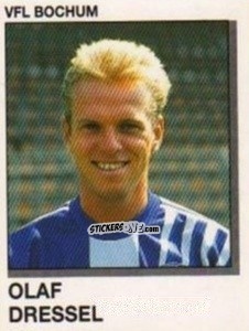 Sticker Olaf Dressel - German Football Bundesliga 1991-1992 n. 5 - Panini