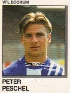 Figurina Peter Peschel - German Football Bundesliga 1991-1992 n. 10 - Panini